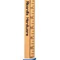 6" Natural Wood Ruler